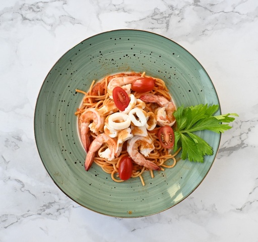 [10202] مكرونة سباغيتي سي فود صوص احمر